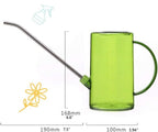 Watering Can Sprinkling Can Transparent Watering Stainless Steel Head Outdoor Garden Fashion Plastic Pot Garden Tool(B) - Image 2
