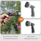 RESTMO Hose Nozzle Heavy Duty, Metal Water Hose Sprayer for Garden - Image 6