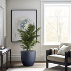 Kante Large Round Bowl Charcoal Concrete Planter 18" Dia, Outdoor - Image 4