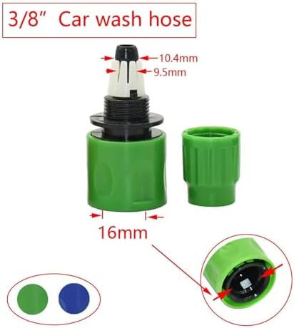 Garden Supplies Garden Tap 1/4" Hose Quick Connector 4/7 8/11 16mm Barb Water Pipe Joint 1/2" 1" 3/4" Male Female Thread Drip Irrigation Adapter Nozzle(Yellow) - Image 2