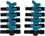 Tnfeeon Accessories Off Valve 20mm Inline Water Control Switch for Garden Drip Irrigation Greenhouse Sprinkler System 50PCS 1/2 Inch Male Thread Irrigation Shut Watering Equipment Nan - Image 7