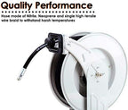 ReelWorks Oil Hose Reel Retractable 1/2" Inch x 50' Foot Long Premium Commercial SAE100R1AT Hose Max 2320 PSI Industrial Dual Arm Steel Construction - Image 6
