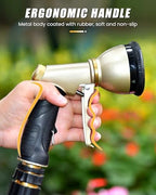 RAINPOINT Garden Hose Nozzle, Hose Sprayer Nozzle with 9 Spray Patterns, High Pressure Water Hose Nozzle Heavy Duty Metal Hand Sprayer, Watering Plants and Lawn, Car Washing, Pet Showering - Image 6