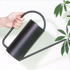 Long Spout Watering Pot Indoor Plant Pitcher with Narrow Nozzle and Open Top for Easy Filling Suitable for Living Room Plants Office, Brushed Silver, 1.5L - Image 5