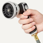Amazon Basics Retractable Garden Hose Reel, 65 Foot, Wall Mounted, 10-Pattern Spray Nozzle, 180° Swivel Bracket - Image 3
