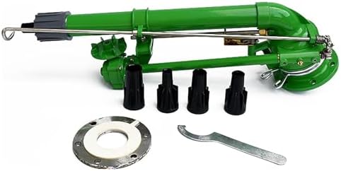 Farm Irrigation Sprinkler Gun, 360° Large-Area Metal Water Spray, Heavy-Duty Rain Gun for Industrial Dust Removal and Garden Irrigation, 2 Inch by Unknown