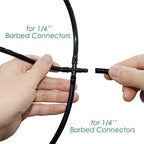 4/7mm Hose Garden Watering 1/4" PVC Hose Micro Drip, for Irrigation Pipe Tubing Lawn Balcony Plants Flower Greenhouse Pipe Hose Watering (Color : 1/4'', Size : 50m) - Image 4