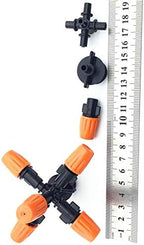 Gardening Irrigation Dripper 10 Pcs 5-Head Micro Irrigation System Fog Mist Cooling Nozzle Garden Greenhouse Adjustable Closable with 1/2 ' Connector - Image 5