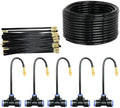 Aptliton 50ft DIY Drip Irrigation Kit with 15 Brass Nozzles by Aptliton