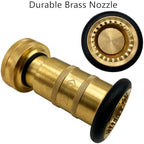 SAFBY Fire Hose Nozzle Brass Fire Equipment Spray Jet Fog (1.5" NPT/NPSH) - Image 5