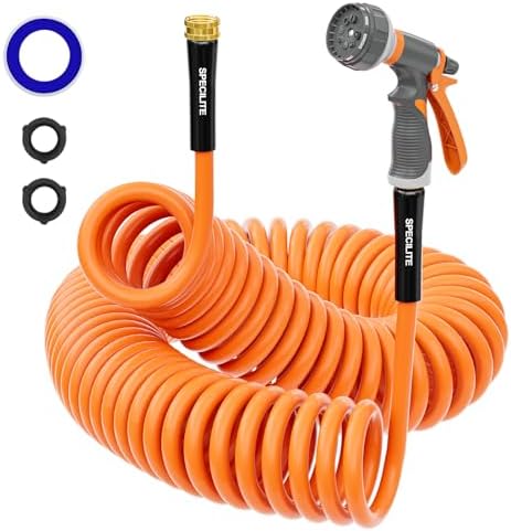 SPECILITE Hot/Cold Garden Water Coil Hose 50 ft x 3/8", -50°F to 190°F by SPECILITE