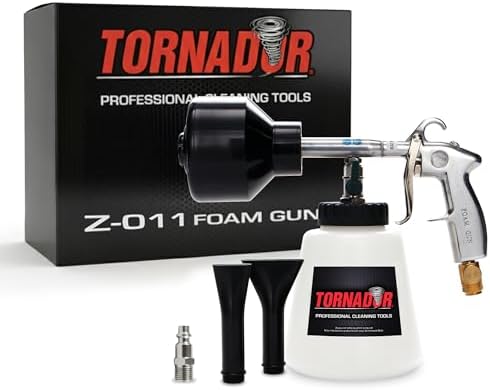 Tornador Z-011 Car Wash Foam Gun | Adjustable Foam Sprayer with 32oz Reservoir | Professional Car Cleaning Tool for Interior & Exterior | Compatible with Tornador Foam Cleaner by Tornador