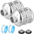 Metal Gentle Flow Watering Soaker Sprinklers, 2 Pcs Bubbler Sprinkler Heads, Aluminum Alloy 3/4-15Nh Thread Diffuser Flood Nozzles with Filter Screens & Sealing Tape for Garden, Yard - Image 2