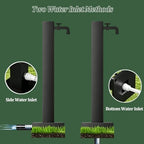 Solar Light Garden Water Column, Stainless Steel Hose Stand with Double Faucets, Outdoor Vertical Antifreeze Garden Watering Post, Outdoor Water Dispenser(16 * 60cm) - Image 4