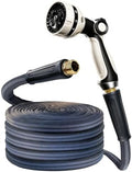 Flexible 100FT Garden Hose & Garden Hose Nozzle 10 Spray Patterns Water Sprayer Nozzle by ELEPHOSE