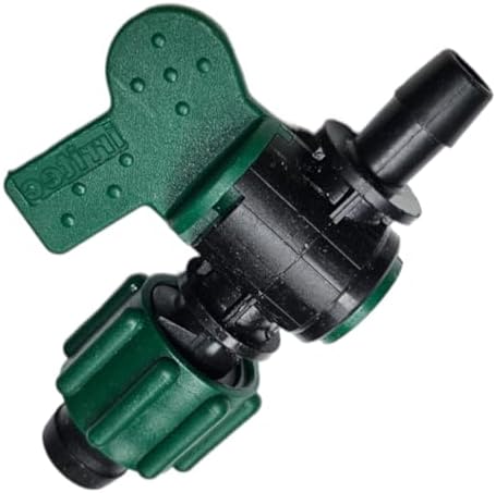 USA MADE - Irritec Tape Loc Fittings for 5/8" Drip Tape | Couplers, Tees, Elbows A1-T5 | Drip Irrigation Fittings | Long-term Leak-Free Connection (Tape Loc x .400 Barb w/Valve, 50) by DripWorks