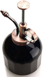 Plant Mister- Black Glass Bottle & Brass Sprayer (Antique Copper) - Image 6