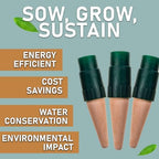 Blumat Plant Watering Device - Easy Self Watering Planter Insert for Indoor Plants - Bottle Adapter - Prevents Overwatering and Underwatering for Healthy Growth - 12 Pack - Image 3