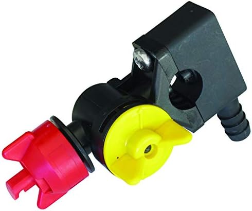 Fimco 7771884 (OEM# 5275123) Wet Boom Polyacetal Center Nozzle Assembly, 4' Coverage, 1/2" Hose Inlet, Built-In Shut-Off Valves, Built-In Swivel, Fits 5100316 Stainless Steel Tube, 3-5/8" x 6-5/8" by Fimco
