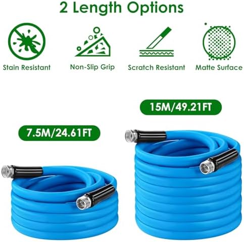5/8" Non-Expanding Flexible Garden Hose PVC Water Hose，25FT - Image 2