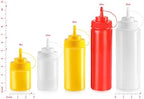 New Star Foodservice Plastic Squeeze Bottles, 32oz, Clear, 6 pk - Image 2