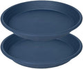 2 Pack of 22 inch Plant Saucer, Large Plant Tray, Heavy Sturdy Plant Drainage Tray for Indoors, Bird Bath Bowls, Sturdy Plastic Pot Tray for Planter 20 21"(Blue) by Unknown
