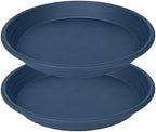 2 Pack of 19 inch Plant Saucer, Large Plant Tray, Heavy Sturdy Plant Drainage Tray for Indoors, Bird Bath Bowls, Sturdy 18 inch Plastic Pot Tray for Planter (Blue) by Unknown