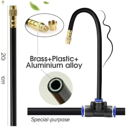 10pcs 20cm Adjustable Brass Misting Nozzles for Garden Watering - Image 4