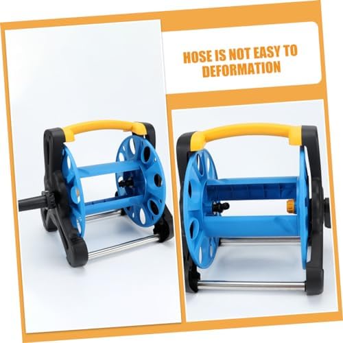 Levemolo Freestanding Garden Hose Storage Reel Heavy Duty Hose Holder for Outdoor Use Smooth Design Versatile Organizer for Keeping Your Garden Tidy - Image 6