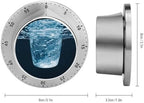 Water Kitchen Timers for Cooking Chef Cooking Timer Clock 60-Minute Visual Timers Indoor Mechanical Accurate Countdown Timer No Batteries Required - Magnetic Backing - Image 2