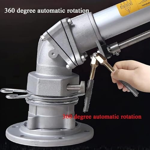 McbeAn Farm Irrigation Spray Gun, Agriculture Farm Irrigation Sprinkler, 360° Rotating Water Spray, Adjustable Elevation Angle, Water Spray Pressure Adjustable from 3-8bar, for Farms, Orchards - Image 4