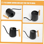 Stainless Steel Watering Can 1000ml Black with Long Spout - Image 3