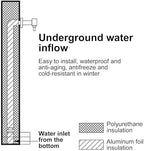 Stainless Steel Vertical Garden Water Column - Freestanding Hose Stand with Faucet for Outdoor Irrigation & Washing 80cm/31in - Stylish Functional - Image 3