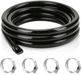 【Air-Supported Packaging】1 Inch ID x 25ft PVC Hose - Ends Sealed to Prevent Kinks & Damage. For Water, Air, Fuel Transfer, Industrial Use. Includes 4 Stainless Steel Hose Clamps by Wocloer