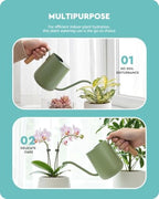 Baffect Watering Can Indoor Plants with Long Spout, 1L / 35oz (Sage Green) - Image 4