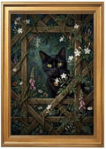 Gold Vintage Framed Stone Stack Wall Art, Impressionist Still Life Print by Unknown