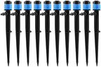 10pcs Drip Irrigation Adjustable Sprinkler Spray Garden Plants Watering Nozzle 360 Degree Drippers Maintenance Equipment by Unknown