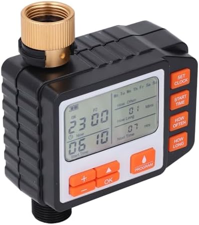 Rengue Sprinkler Timer, Hose Timers Irrigation Controller for Lawn Garden, Accurate Watering 3-8 Bar Pressure, 4.3x5.5in for Smart Plant Care Sprinkler Timer, Plastic Copper Automatic - Image 6