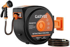 Retractable Garden Hose Reel, 1/2 Inch x 100 ft Wall Mounted Hose Reel with 10 Patterns Nozzle, Heavy Duty Garden Water Hose Reel with Upgraded Slow Return System, Any Length Lock and 180°Swivel Brack by Towallmark