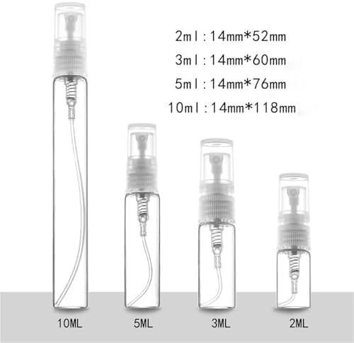 50Pcs Clear Mini Perfume Glass Bottles Empty 5ml 10ml Sample Vials for Travel - Image 6