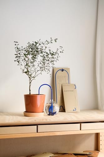 Beautiful Self-Watering Wick System for Effortless Plant Care, Automatic Drip Irrigation, Sustainable & Stylish Scandinavian Design, Ideal for House Plants (M, Klein Blue) - Image 7