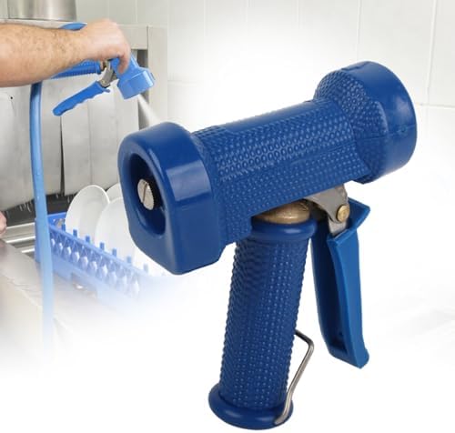 FLEXMAN High Pressure Spray Nozzle, G1/2in Thread Kitchen Cleaning Spray Head Sprayer for Hotel and Restaurant Kitchen Floor Cleaning (C blue gusset spray gun (4 minutes inner tooth) - Image 5