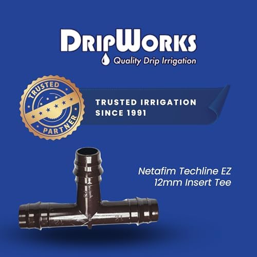 (pack of 50) Netafim Techline EZ 12mm Insert Tee – Barb Fitting 3-Way Drip Irrigation | 32500-002497 | T12TEE - Image 4