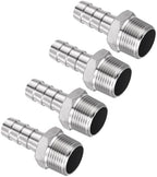 2pcs Stainless Steel Hose Barb Fittings 50mm Barb to 2" NPT Male by Kozelo