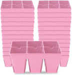 Epic Gardening 6-Cell Seed Starter Tray - 24 Trays - Pink by EpicGardening