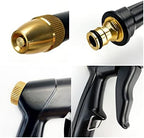 Garden Hose Nozzle High Pressure Washer Water Gun Metal Adjustable Car Wash Hose Foam Water Gun Garden Watering Sprayer (Color : Silver Gun) (Golden Gun) - Image 6