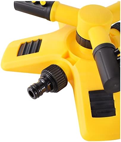 Gardening Watering System Tools 3 Arm 360 Degree Rotating Sprinkler Garden Grass Lawn Automatic Watering Nozzle Large Spraying Area Covered Watering Sprinkler - Image 3