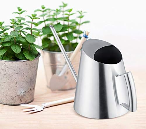 Stainless Steel Watering Can 1500ml/50.7oz, Brushed Metal - Image 2