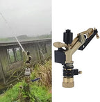 Tnfeeon Rotating Sprinkler, Watering Accessories Impact Sprinkler for Lawn for for Irrigation for Green Belt by Tnfeeon