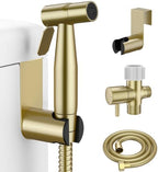 LUFEIDRA Handheld Bidet Sprayer, Adjustable Water Flow, RV Toilet Use, Gold by LUFEIDRA